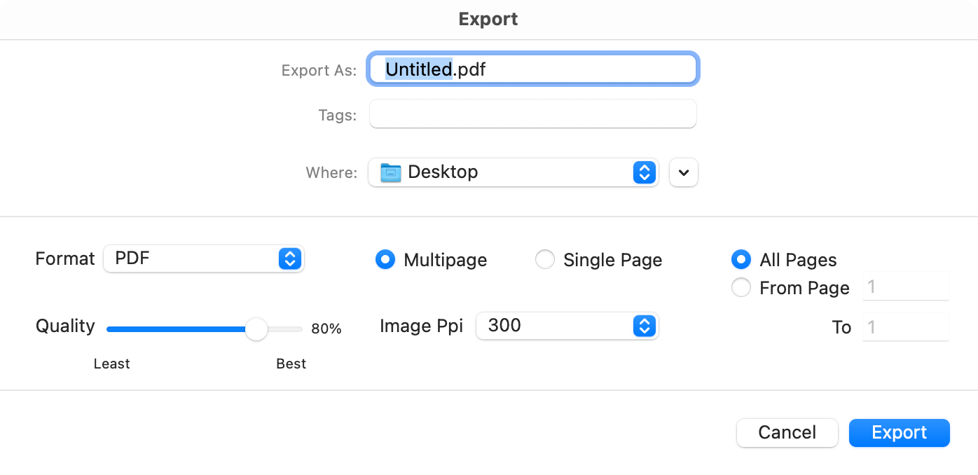 Objects Selected